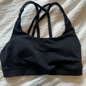 Lululemon size 2 cross back black sports bra